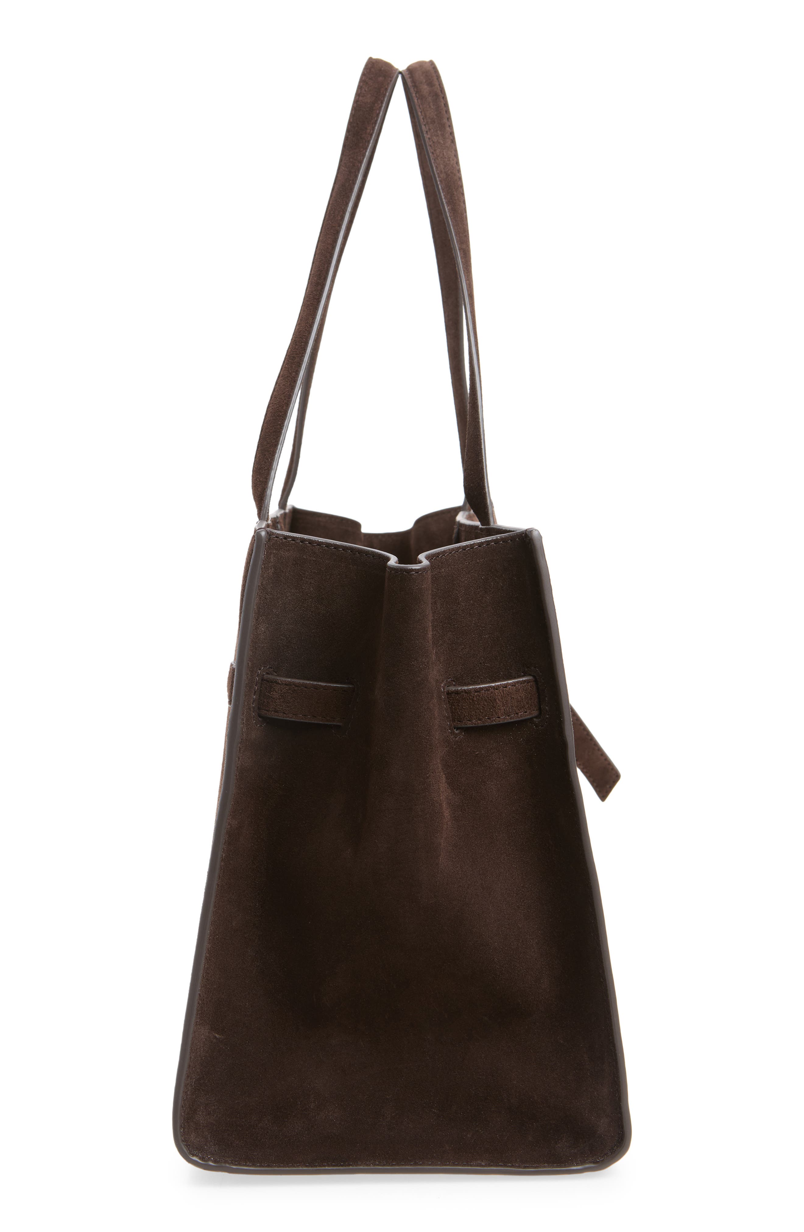Aidan Suede Tote, Alternate, color, TMORO