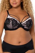 Curvy Couture Tulip Strappy Lace Push-Up Bra