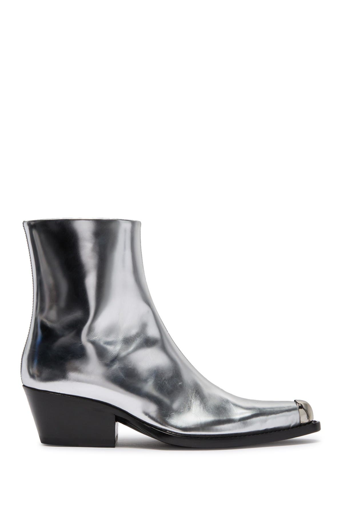 Calvin Klein Tex Tarrana Metallic Bootie (Women) | Nordstrom