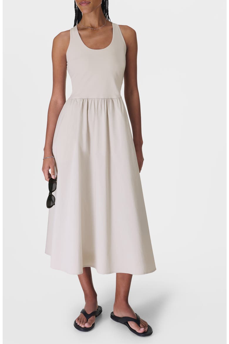 Explorer Rib Bodice Racerback Dress, Main, color, MINERAL BE