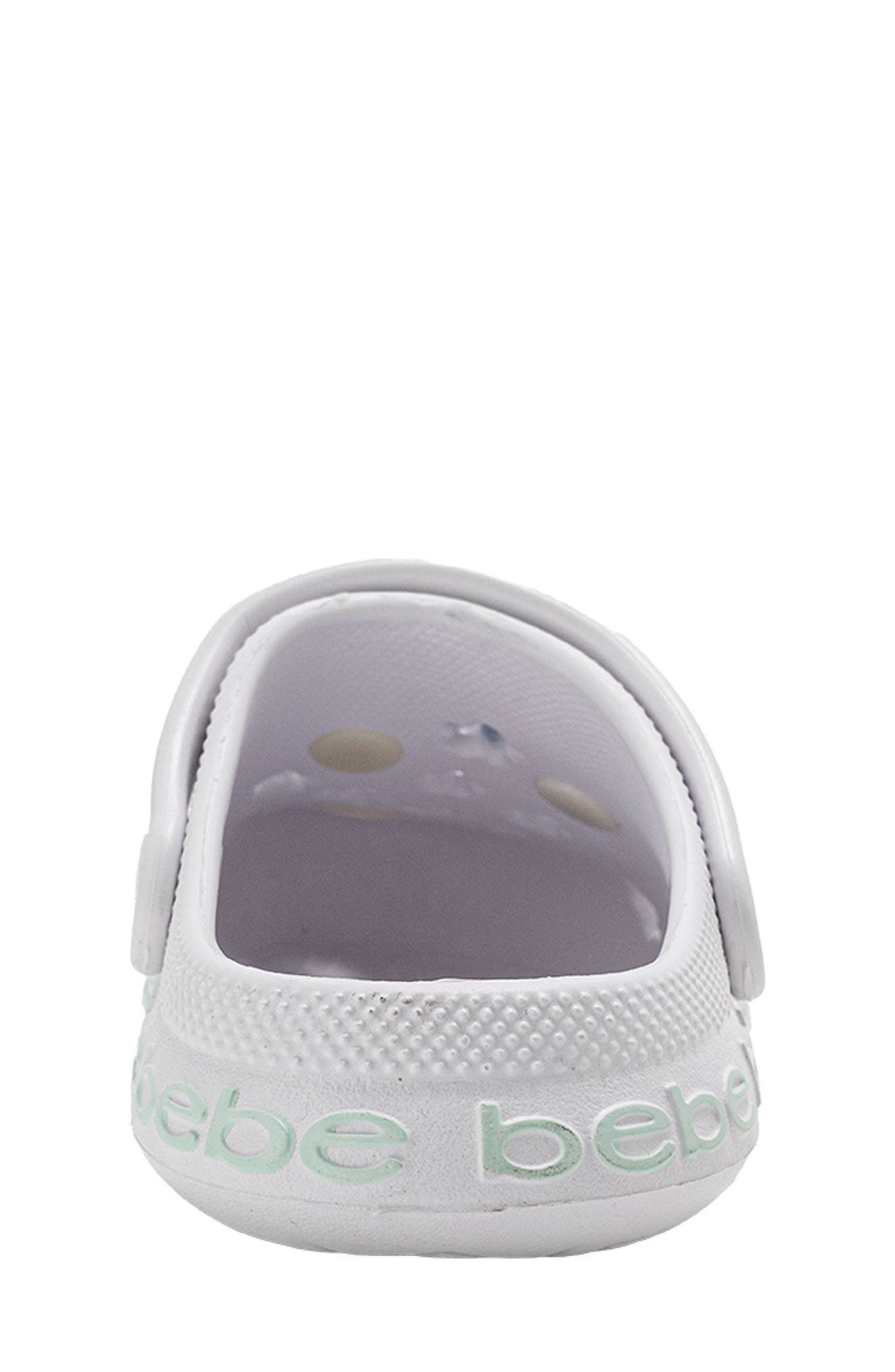 bebe Kids' Caetana Clog, Alternate, color, White