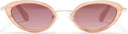 BCBG 49mm Oval Cat Eye Sunglasses