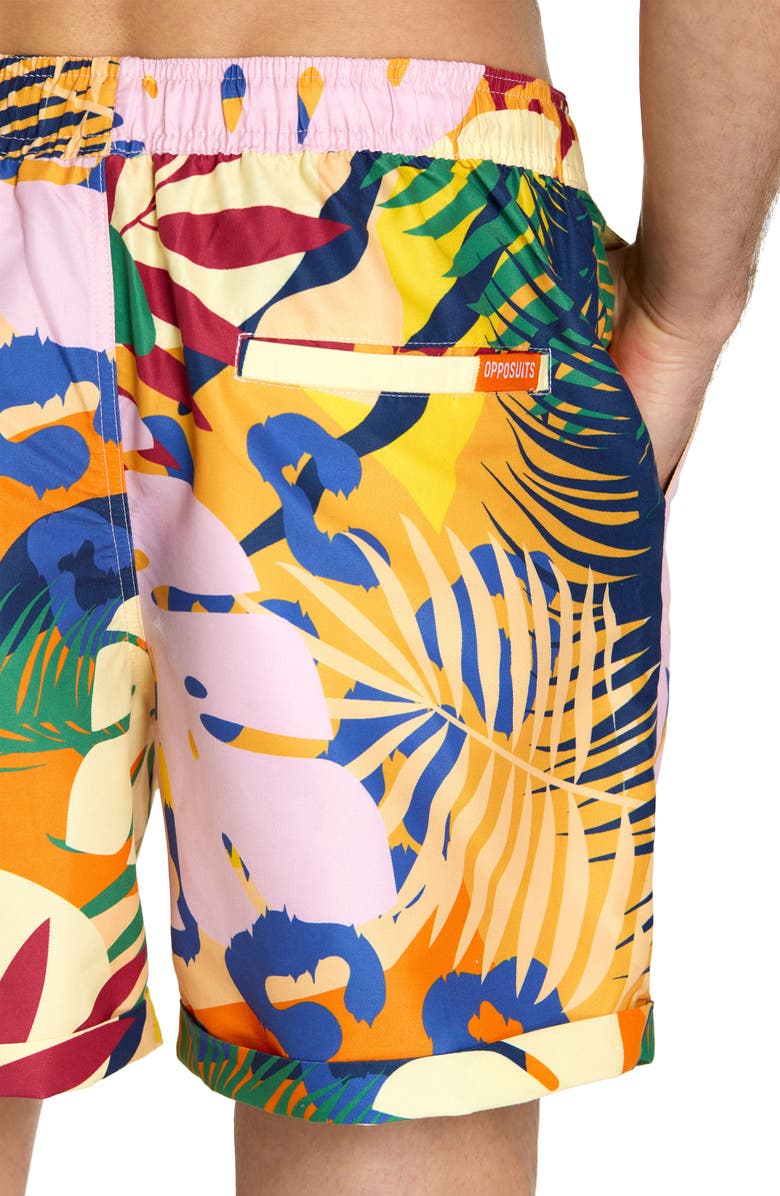 OppoSuits Tropic Thrill Camp Shirt
Drawstring Shorts Set, Alternate, color, Yellow Multi