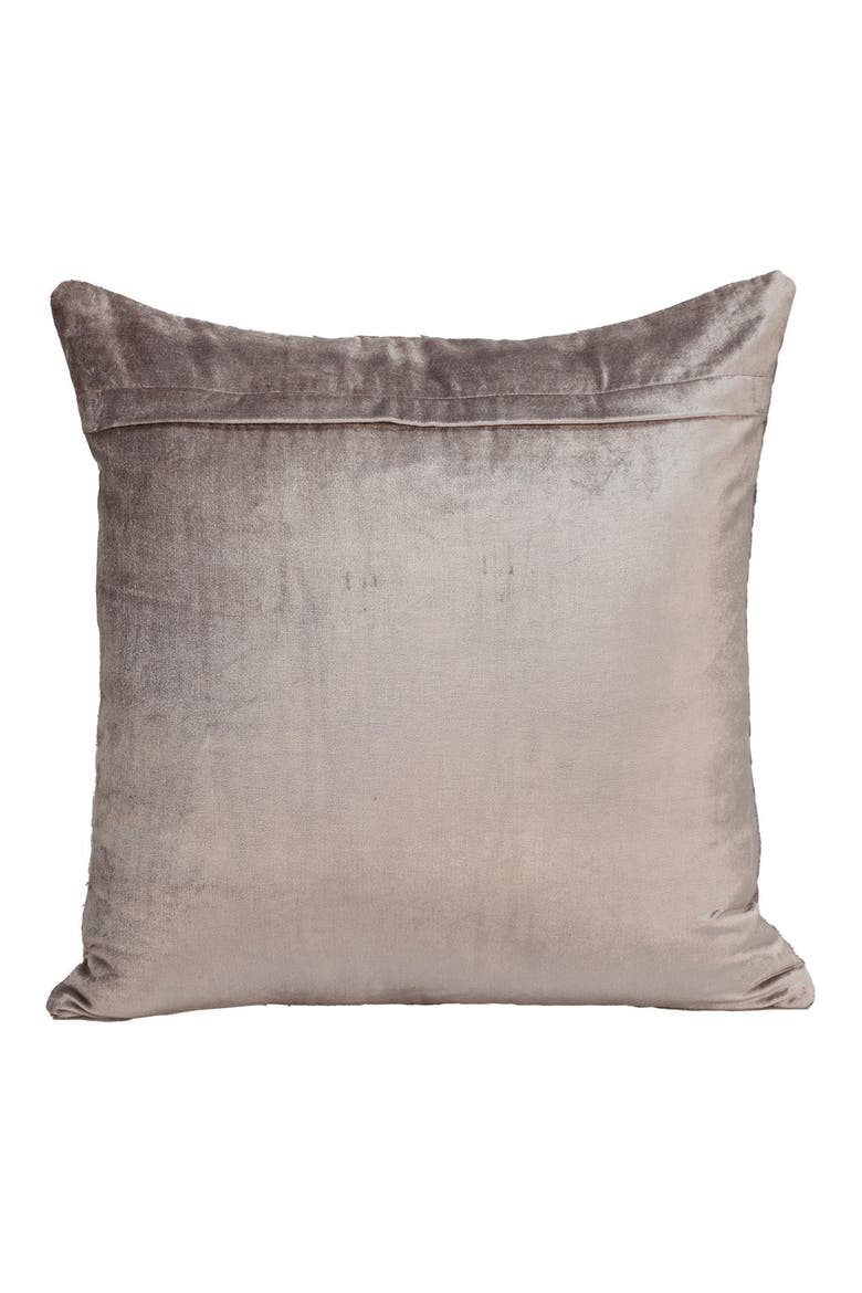 Tufted Velvet Throw Pillow, Alternate, color, TAUPE