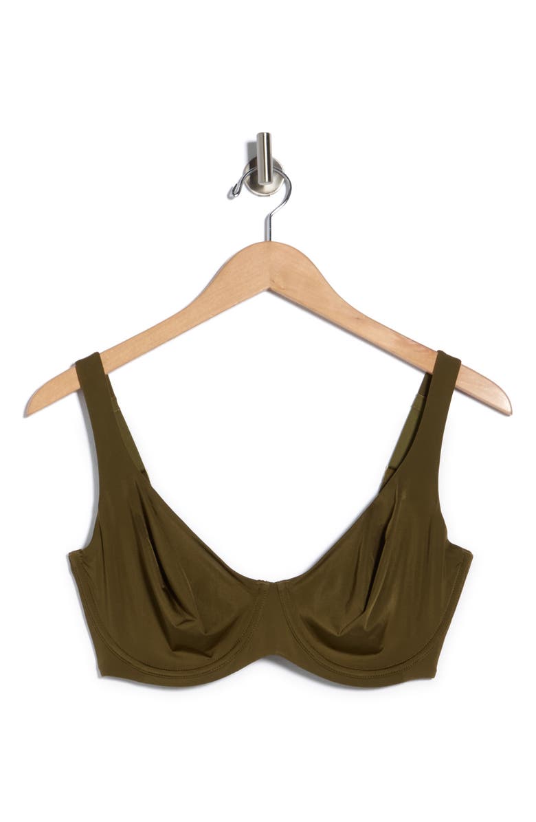 CUUP The Scoop Underwire Microfiber Bra, Alternate, color, Moss Green