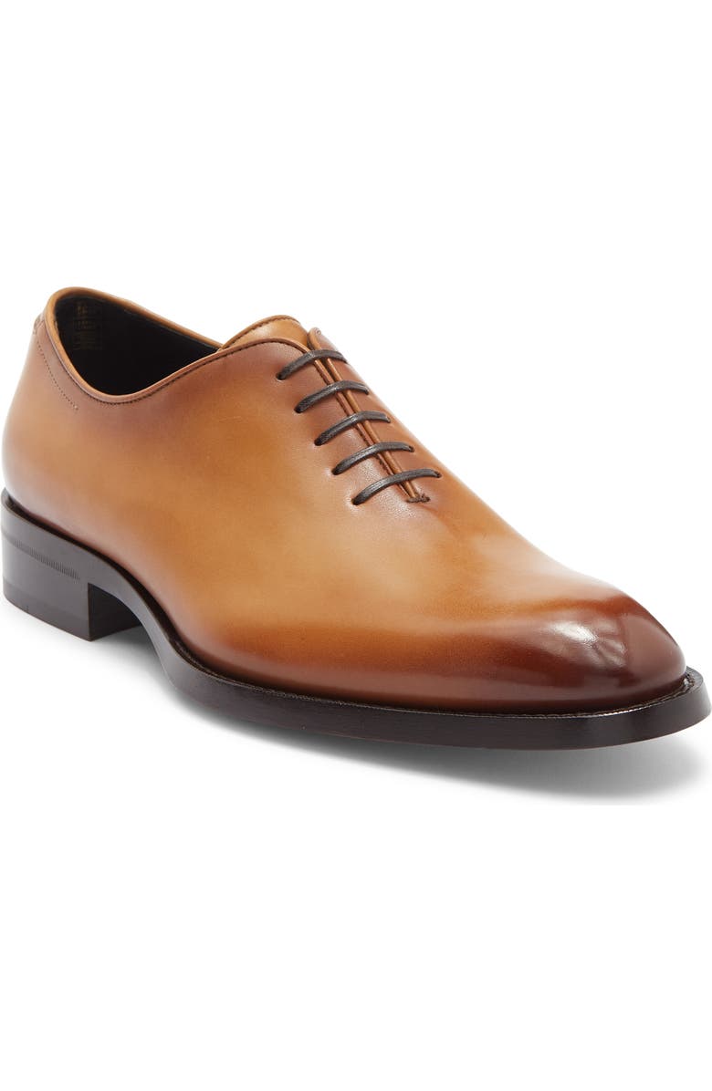 BOSS Rill Leather Oxford, Main, color, Med Brown