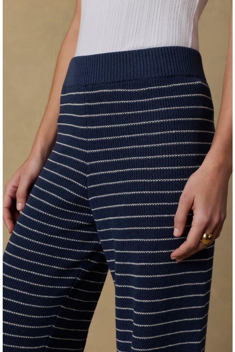 Miramar Linen Blend Sweater Pants, Alternate, color, NAVY STRIPE