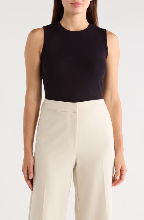 Crewneck Ribbed Tank