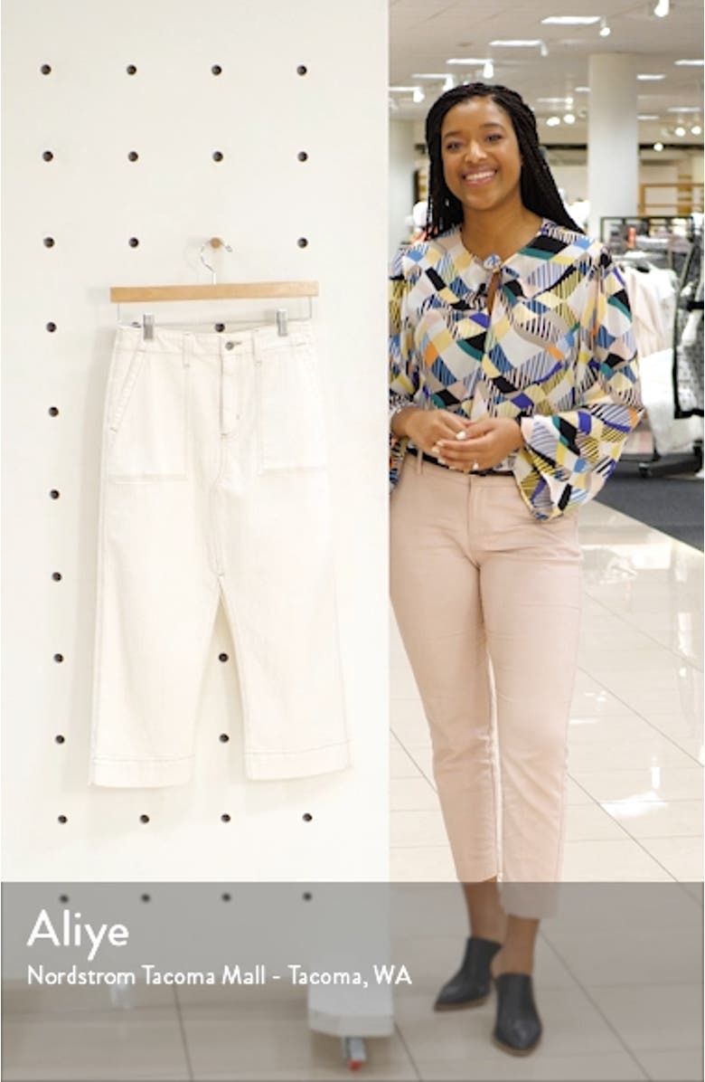 The Lana Denim Midi Skirt, sales video thumbnail