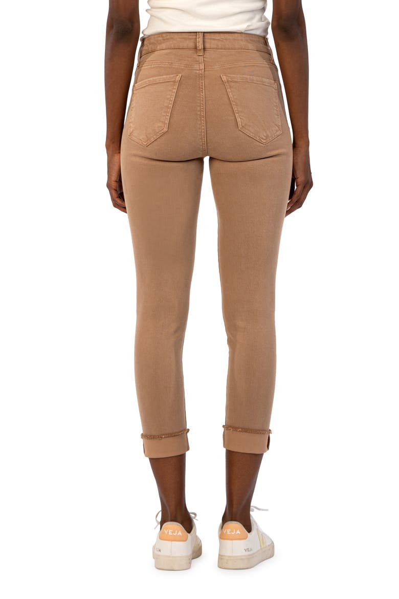 Amy Fray Hem Crop Skinny Jeans, Alternate, color, CAPPUCCINO