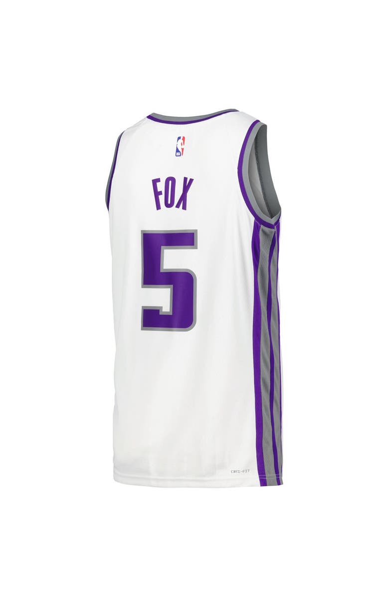 Nike Men's Nike De'Aaron Fox White Sacramento Kings Swingman Player Jersey - Association Edition, Alternate, color, 