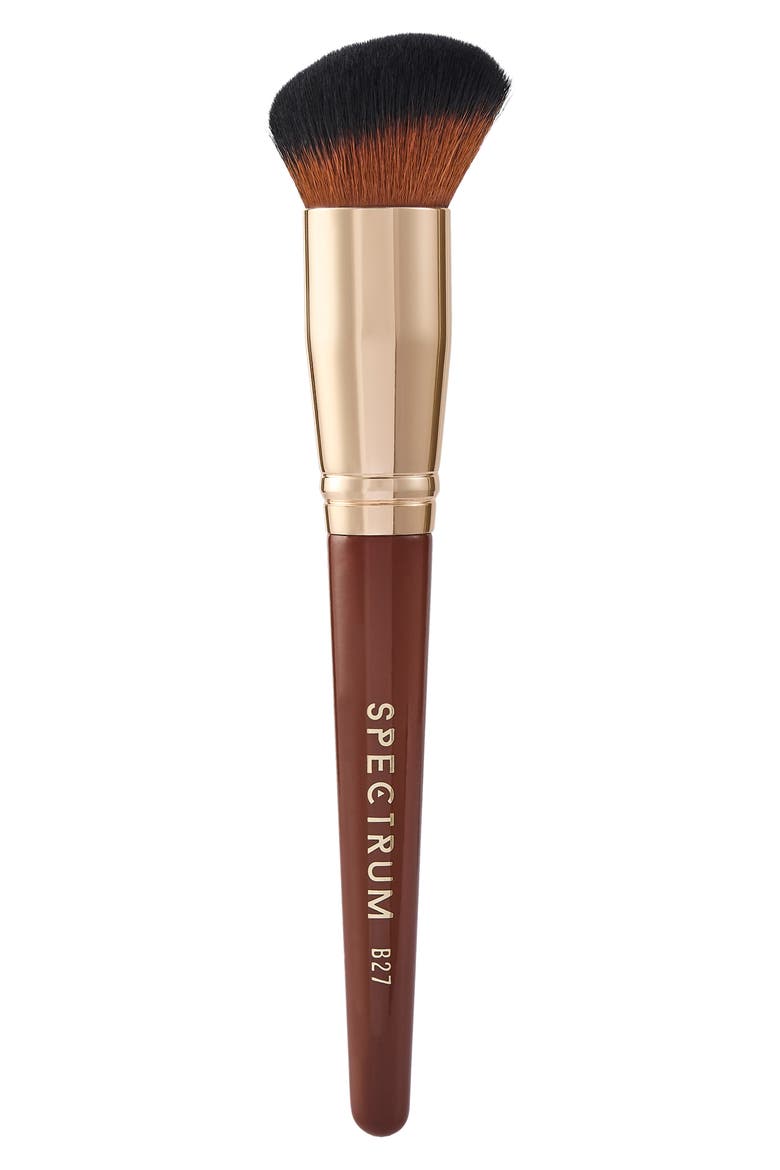 Pantherine Angled Buffing Foundation Brush, Main, color, BROWN