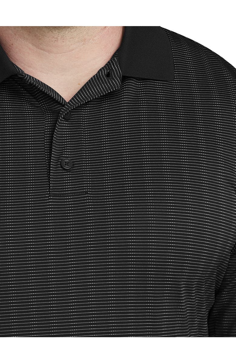 Reebok Big & Tall Golf Speedwick Stripe Polo Shirt, Alternate, color, Black