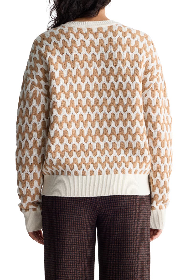 Volto Wool & Cashmere Sweater, Alternate, color, ECRU