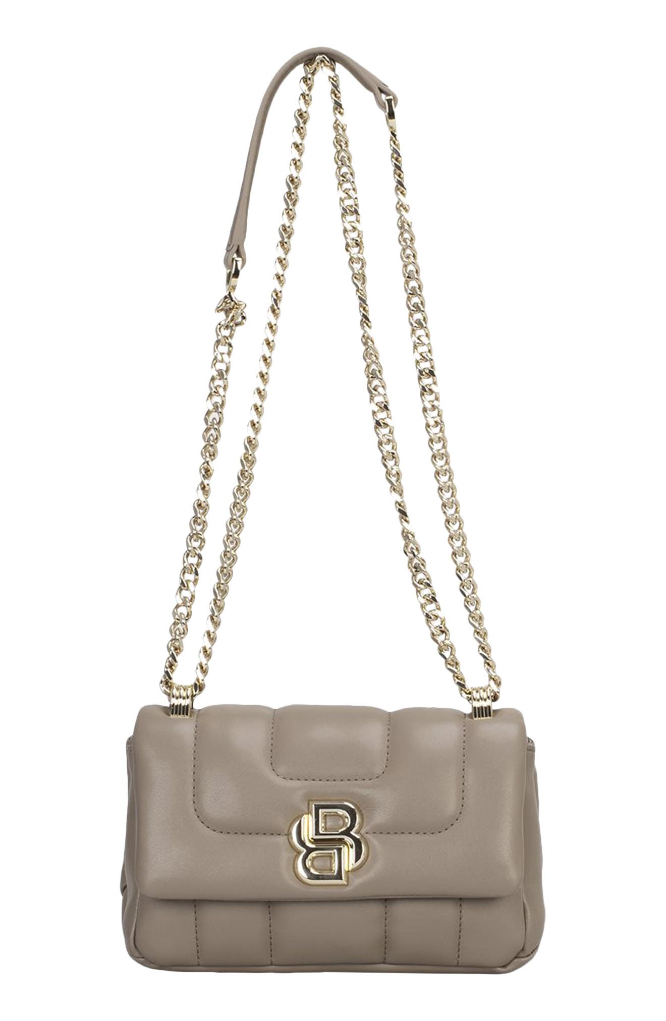 HUGO B Icon Quilted Faux Leather Convertible Shoulder Bag, Main, color, 