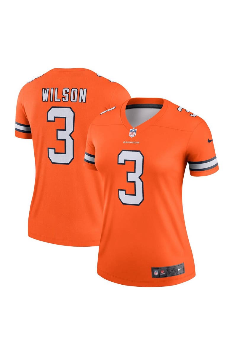 Nike Women's Nike Russell Wilson Orange Denver Broncos Team Alternate Legend Jersey, Main, color,