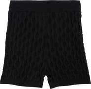 Dries Van Noten Target Merino Wool Pointelle Shorts