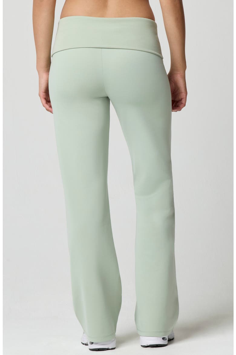 Sport Sheen Foldover Pants, Alternate, color, DESERT SAGE