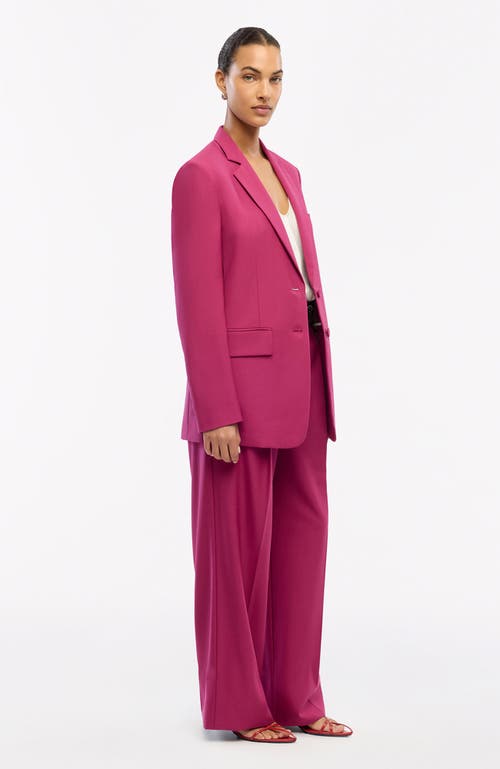 Another Tomorrow Oversized Blazer In Magenta
