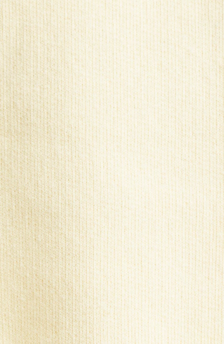 Jacquemus Le Hoodie Corto Embroidered Cotton Fleece Hoodie, Alternate, color, Uni Club Beige