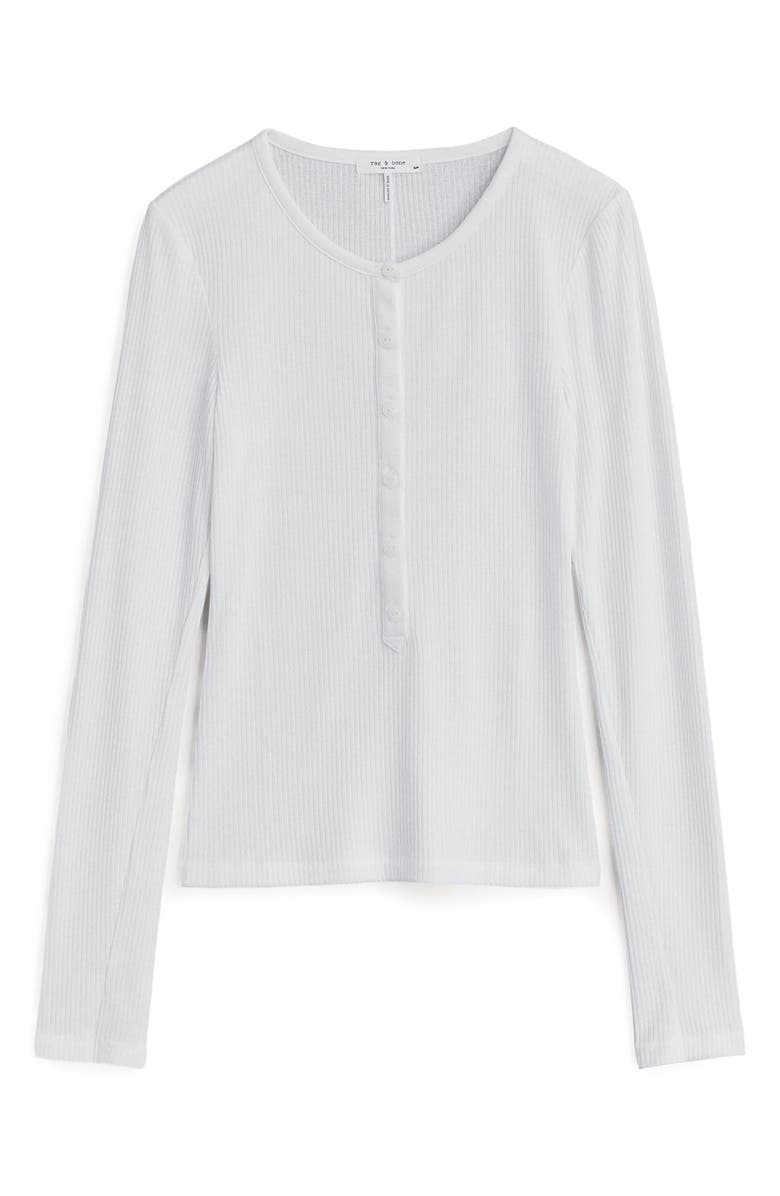 rag & bone The Rib Henley, Alternate, color, White