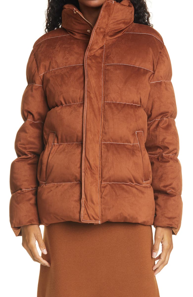 STAUD Ace Stand Collar Puffer Coat, Main, color, 