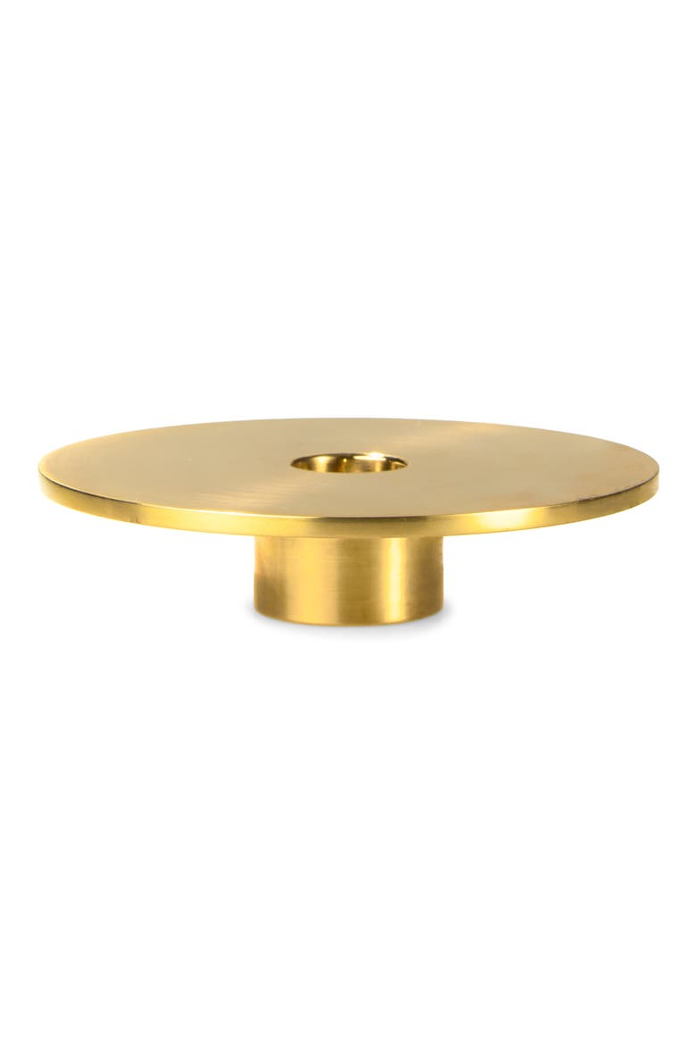 Eclipse Brass Candle Holder, Main, color, NO COLOR