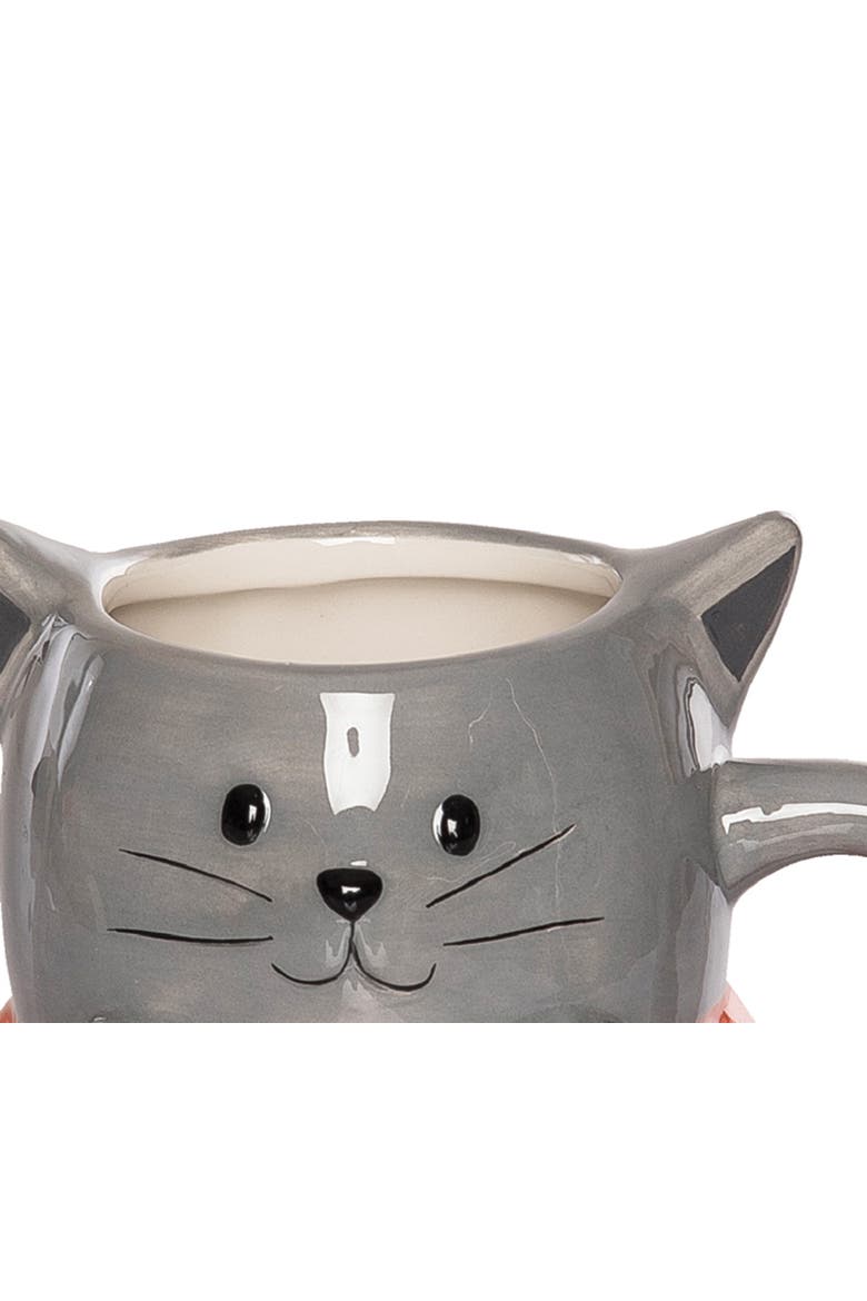 Cat Pumpkin Mug, Alternate, color, Gray