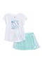 Kids' Short Sleeve T-Shirt & Mesh Skort Set