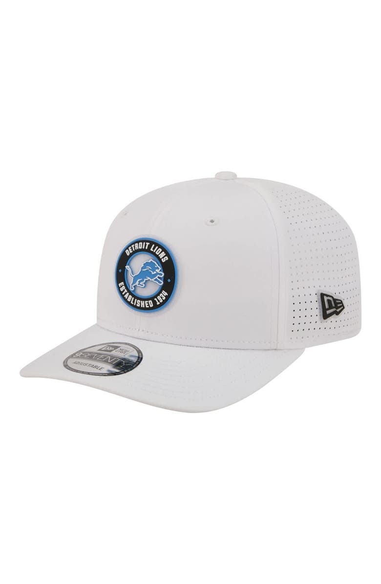 New Era Men's New Era White Detroit Lions COOLERA 9SEVENTY Adjustable Hat, Main, color, White