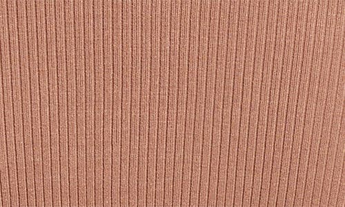 Open Edit Long Sleeve Rib Maxi Dress In Pink