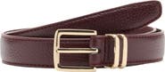 MANGO Square Buckle Faux Leather Belt