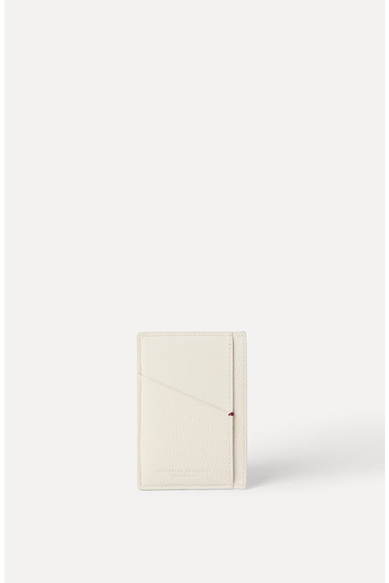 Calfskin card case, Alternate, color, Chalk