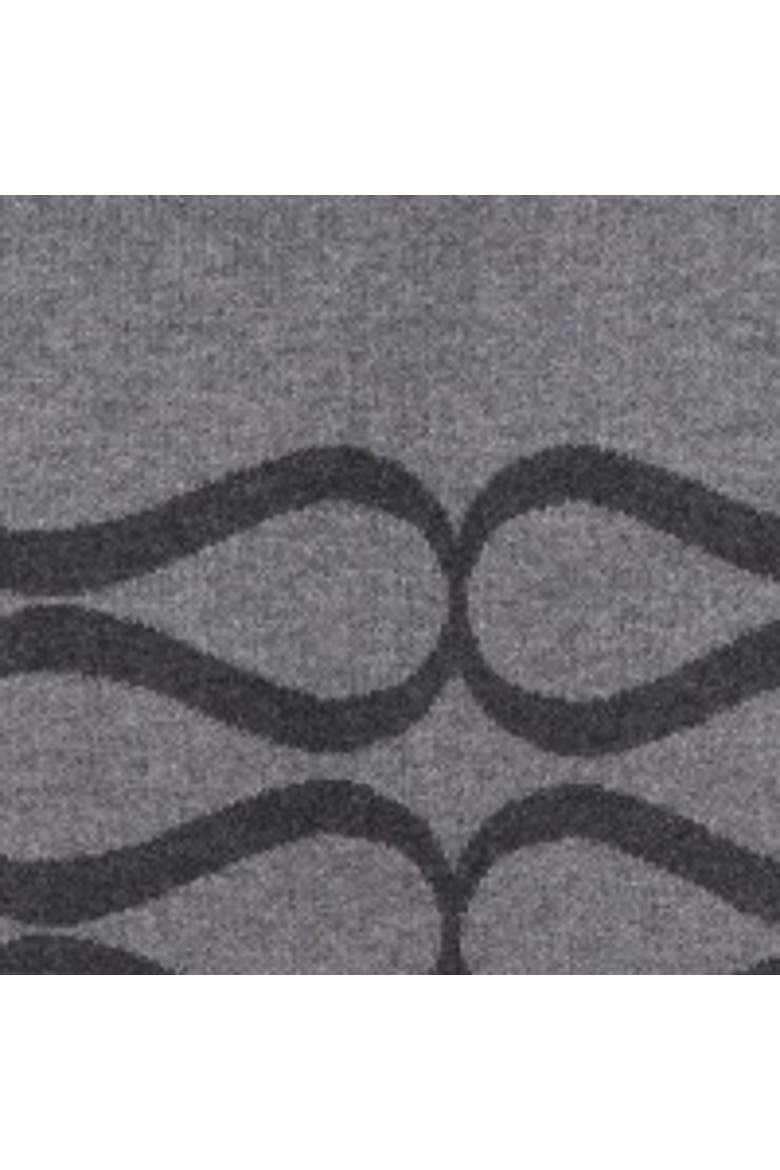 Monogram Wool Blend Scarf, Alternate, color, Grey