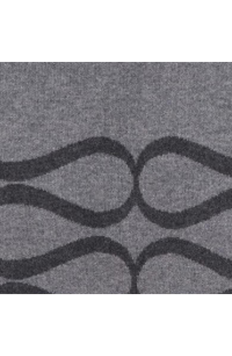 Malina Monogram Wool Blend Scarf, Alternate, color, Grey