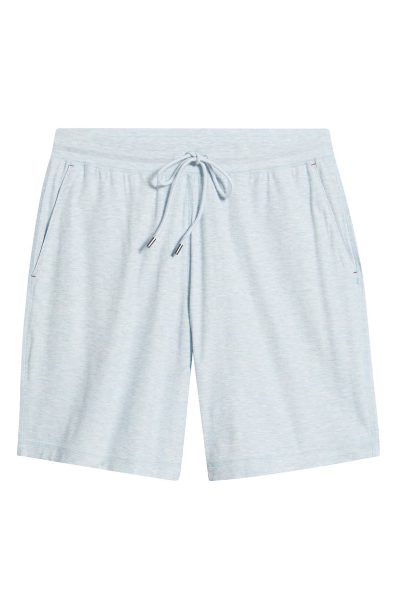 Daniel Buchler Ribbed Rayon Blend Drawstring Pajama Shorts, Alternate, color, Sky