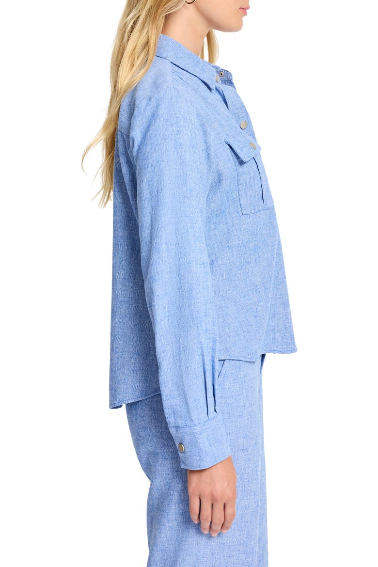 All Around Shirt Jacket, Alternate, color, BLUE MIX