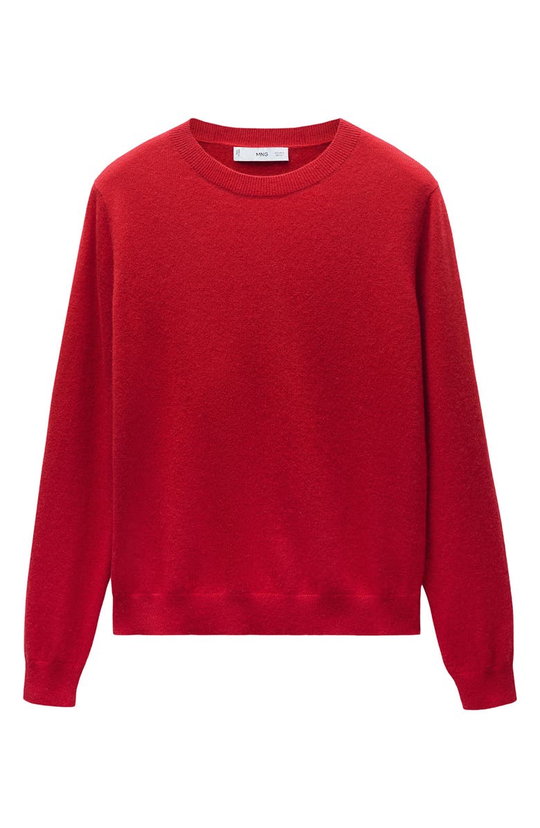 MANGO Cashmere Sweater, Alternate, color, Red