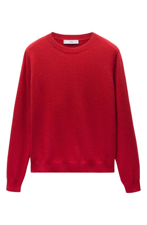 Shop Mango Cashmere Sweater In Red