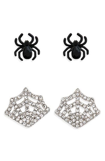 Baublebar Spider & Web Mix And Match Stud Earrings In Multi