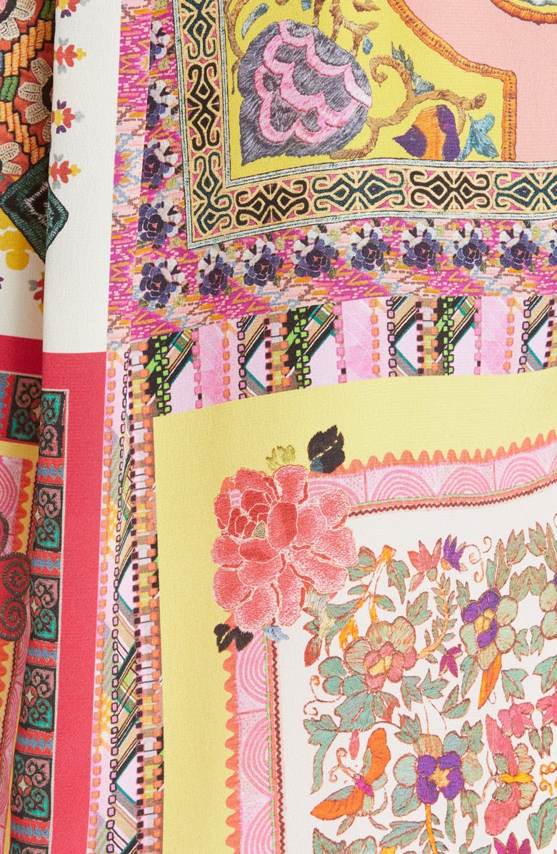 Etro Floral Silk Shirt, Alternate, color, 