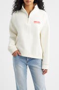 Rip Curl Surf Puff Logo Quarter Zip Sweatshirt