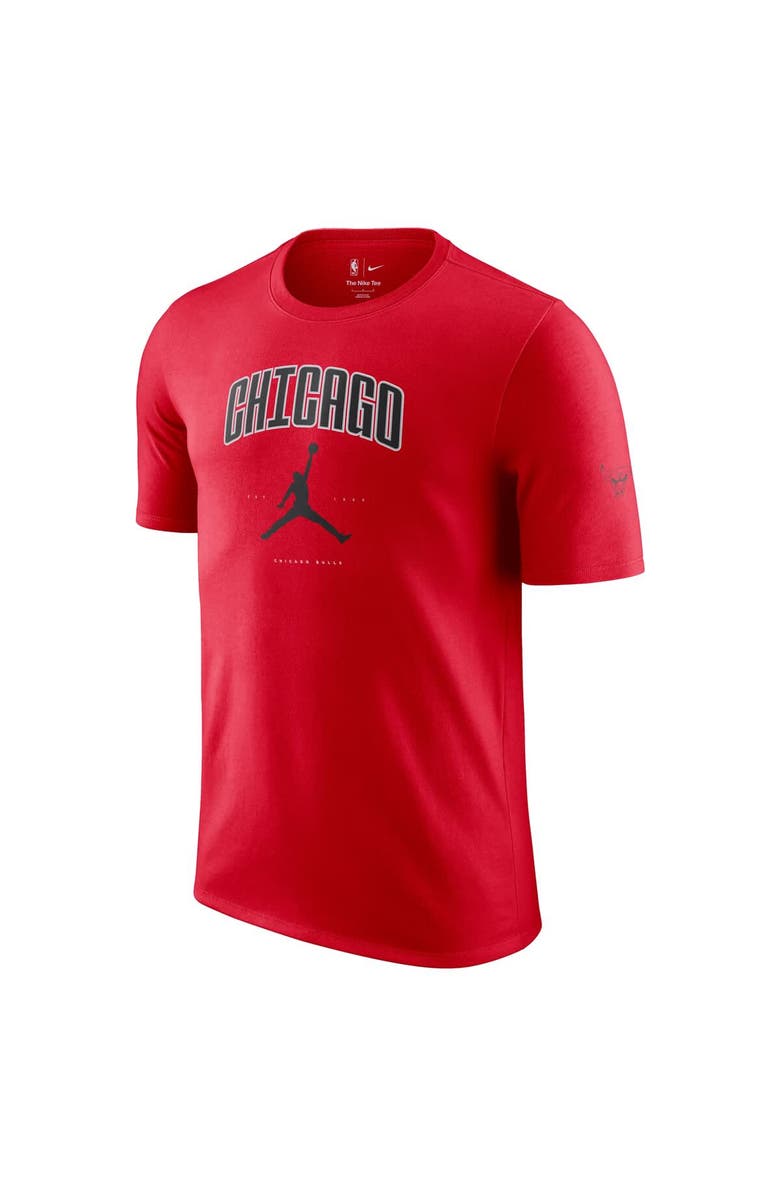 Jordan Brand Unisex Jordan Brand Red Chicago Bulls Essential Cities T-Shirt, Alternate, color, 
