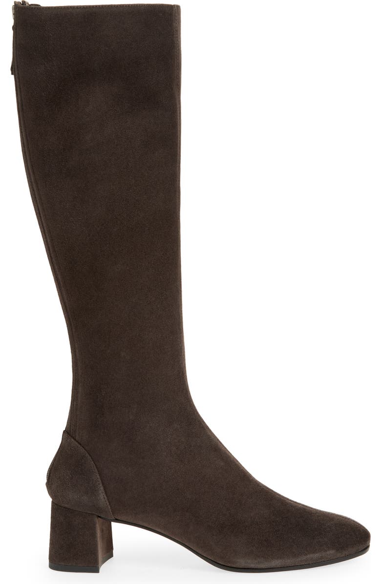Aquazzura Saint Honore Knee High Boot, Alternate, color, Charcoal