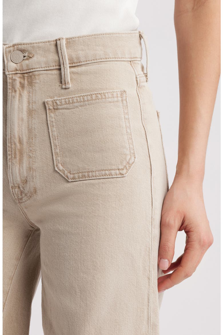 Undercover Sneak Patch Pocket Wide Leg Jeans, Alternate, color, CARAMEL