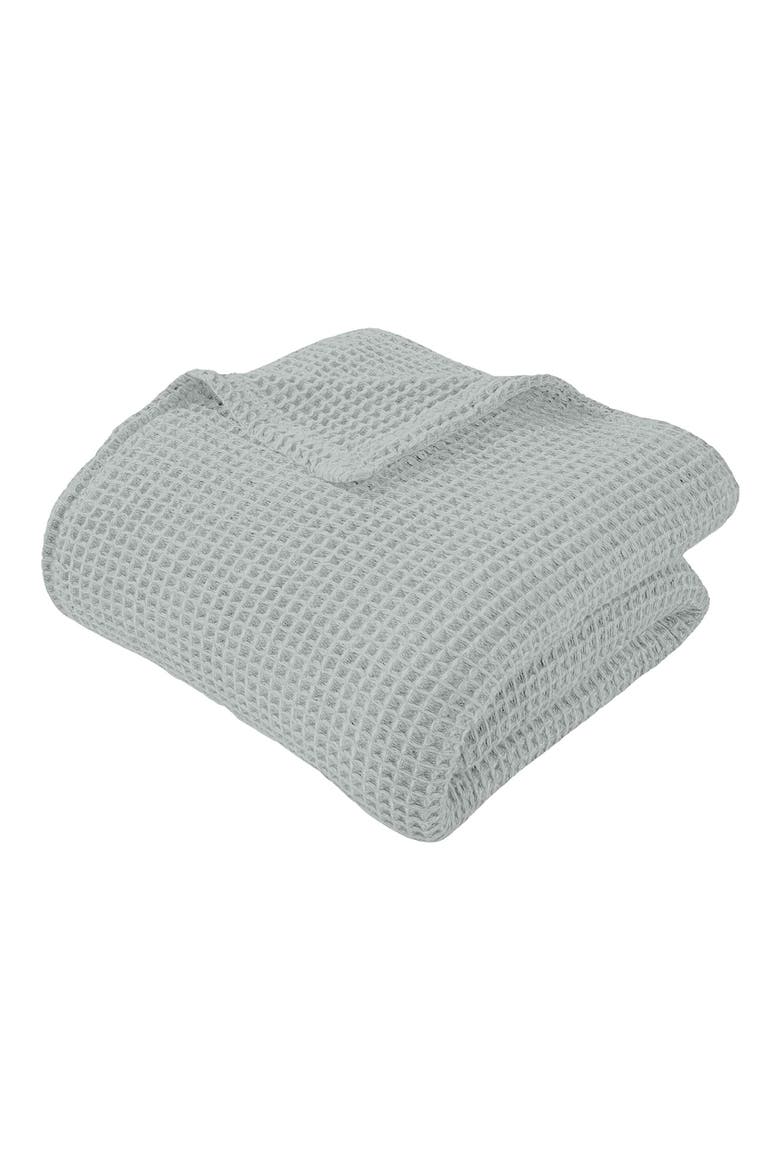 Textured Waffle Throw Blanket, Main, color, SAGE