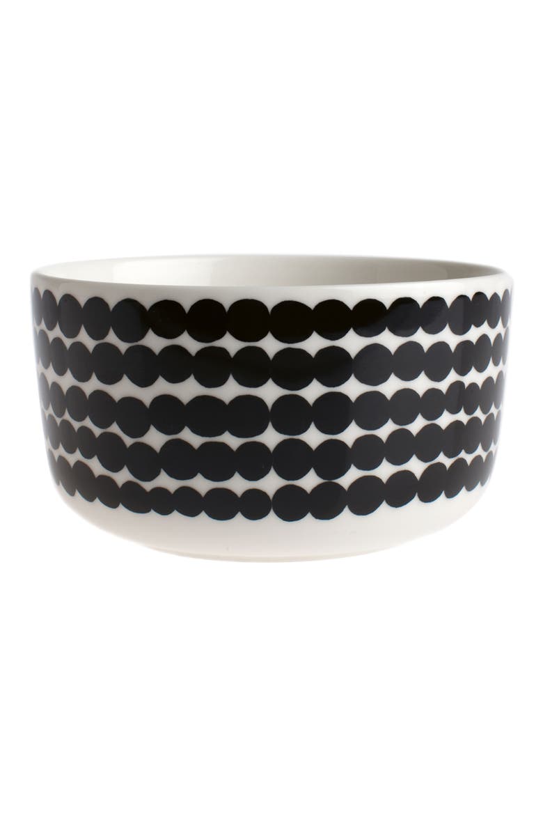 Oiva Räsymatto Bowl, Main, color, WHITE/ BLACK