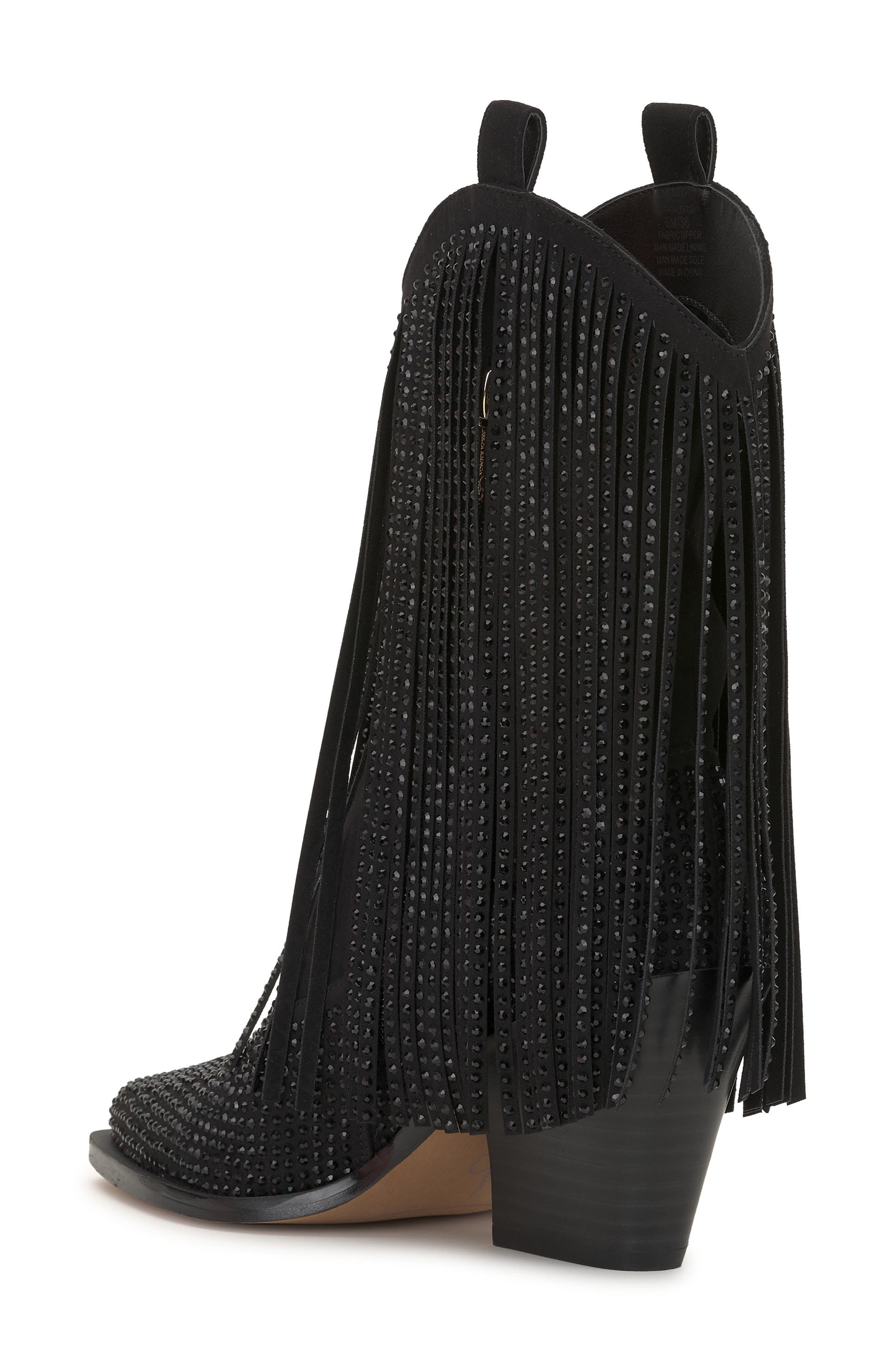 Jessica Simpson Paredisa Fringe Western Boot, Alternate, color, 
