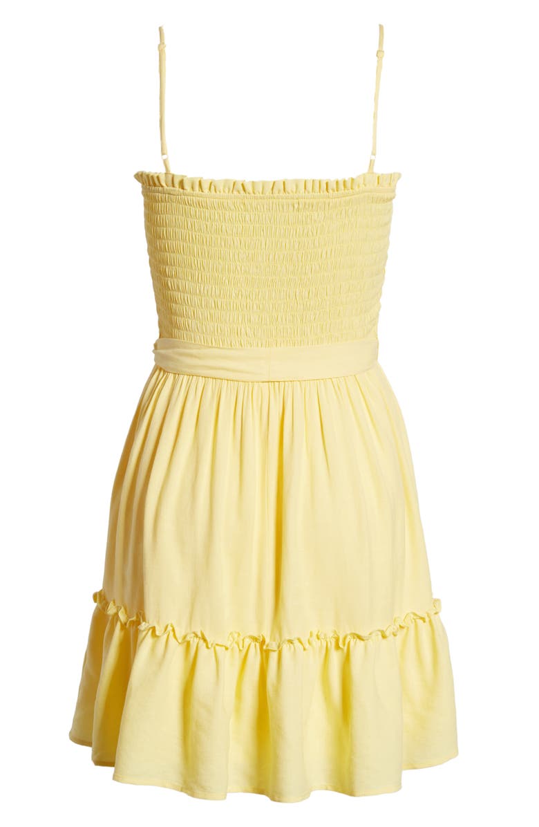 Row A Smocked Bodice Minidress, Alternate, color, 