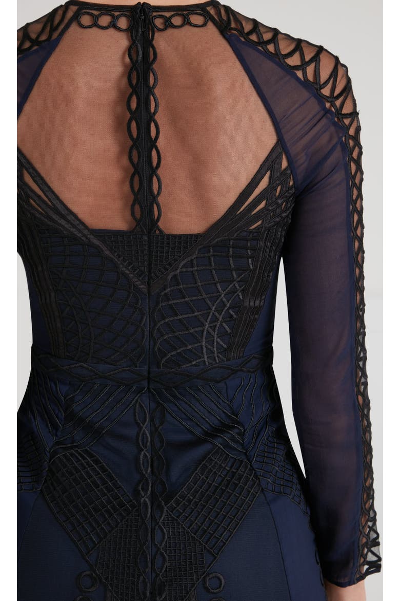 Ariel Sleeved Dress, Alternate, color, Sapphire Blue